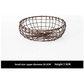 Resim Yifomall Klasik Japon Stili El Dokuma Küçük Mutfak Sepeti - Meyve, Atıştırmalık, Pastane Ürünleri Ve Masa Çöpü İçin Sıkıcı Olmayan Depolama Çözümü Antik Bakır 