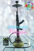 Resim GökkuşağıTicaret Ak-47 Tasarım Yüksek Kaliteli Nargile (1 Kg Escape Kömür &özel Lüle & Rulo Folyo ) 