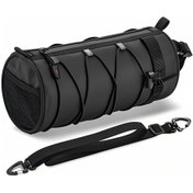 Resim Siyah Bisiklet Ön Çantası 2l - Dış Mekan Sürüşleri İçin Geniş Kapasiteli - Telefon, Anahtar, Araç Ve Daha Fazlası İçin Depolama Siyah Siyah 