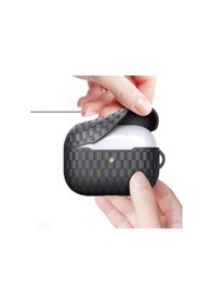 Resim Apple Uyumlu AirPods Pro Kılıf Zore Airbag 18 Örgü Tasarımlı Kılıf 
