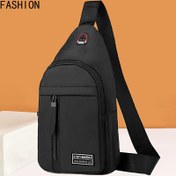 Resim Erkekler İçin Şık Siyah Sırt Çantası - Dayanıklı Naylon, Ayarlanabilir Askı, Her Gün Kullanım İçin Moda Omuz Çantası, Minimalist Sırt Çantası|Her Gün Sırt Çantası|Fermuarlı Sırt Çantası 