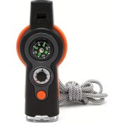 Resim Willowhaven Turuncu 7'li Hayatta Kalma Düdüğü Pusula Büyüteç Termometre Dayanıklı Abs 