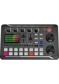 Resim F998 Canlı Yayın 16 Ses Efektli Mikrofon Ses Kartı 