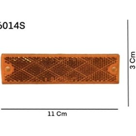 Resim Sarı Vidalı & Yapıştırma Dikdörtgen Reflektör Made In Usa 