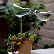 Resim 5 adet Kuş Şeklinde Kendi Kendine Sulama Küreleri - Otomatik Çiçek Sulama Sistemi, Drip Tepsisi ile, Ev Bahçesi, Balkon Sukulentleri ve Duş Bitkileri için İdeal, Dayanıklı Plastik Tasarım, Bitki Sulama Sistemi, Balkon Bahçeciliği, Zarif Kuş Tasarımı, Şeffaf Malzeme 