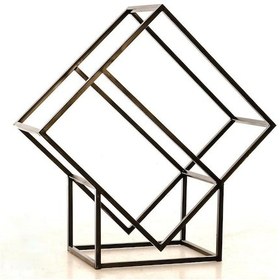 Resim Şömine Metal Odunluk Odun Kovası Şömine Yanı Odunluk 