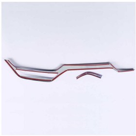 Resim Toyota C-HR İçin Uyumlu Konsol Kaplama 2 Parça Silver || Chr - C-Hr - Ch-R 