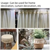 Resim El Yapımı Düğümlü İngiliz Tarzı Püskül Dantel Perde Masa Örtüsü Işık Lüks Akışkan Püskül Giyim DIY Dikiş Dekorasyonu 