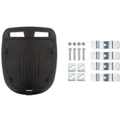 Resim Hightower Siyah Pp Heavy-duty Motosiklet Arka Bagaj Montaj Plakası - U Bolt Tutturucu 