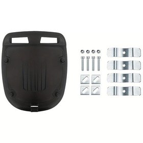 Resim Hightower Siyah Pp Heavy-duty Motosiklet Arka Bagaj Montaj Plakası - U Bolt Tutturucu 