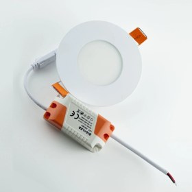 Resim Neba 3W Ultra Ince Spot LED Panel Seti 2'li Beyaz Işık 6400K Enerji Tasarruflu Tavan Aydınlatma A+ 