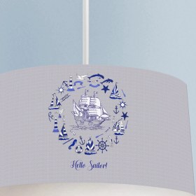 Resim Talia Home Denizci Desenli Çocuk Odası Sarkıt Avize 