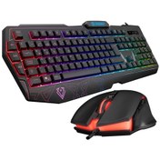 Resim KM-6168 Formula Combo USB 3 Makro Tuşlu RGB Aydınlatmalı Q Gaming Oyuncu Klavye ve Mouse Seti Everest