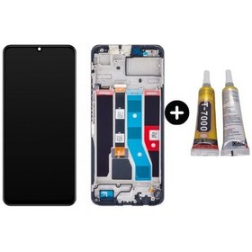 Resim Oppo Realme C51 Rmx3830 Uyumlu Çıtalı Servis Lcd Ekran Dokunmatik + B7000 
