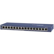 Resim NETGEAR ProSAFE 16-Port 10-100 PoE Desktop Switch (FS116PEU) 