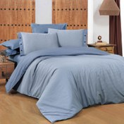 Resim Sarev Fancy Stripe King Size Mavi Nevresim Takımı 240x220cm 