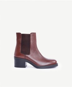 Resim Yargıcı Lastikli Topuklu Deri Bot 25kkay4023x 003 Kahverengi 