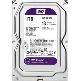Resim 1 Tb Wd 3.5 Purple Sata3 5400RPM 64MB 7/24 Guvenlık WD10PURZ (3 Yıl Resmı Dıst Garantılı) 