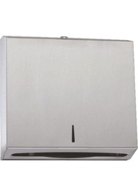 Resim Paslanmaz Çelik Z Katlama Kağıt Havluluk Dispenseri 400'lü Gri 