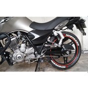 Resim SEND NUDES MOTORSİKLET LASTİK YAZISI STİCKER 8 ADET 