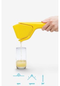 Resim Dreamfarm Fluicer Kolay Sıkmalı Portatif Lime, Limon Sıkacağı Sarı Sıkacak 24 Cm Sarı 