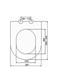 Resim Nkp Grande Thermoplast Yavaş Kapanan Klozet Kapağı - Nkp0347 