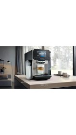 Resim Siemens Wi-Fi Uzaktan Takip ve Kontrol EQ700 Integral Premium Tam Otomatik Kahve Makinesi - Iselect Ekran - Home Connect - Inox Paslanmaz Çelik +2kg Kahve TQ713R03 
