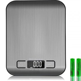 Resim Zenvia Dijital Mutfak Terazisi Paslanmaz Çelik Elektronik LCD Ağırlık 5 kg Ölçeklii Pişirme 