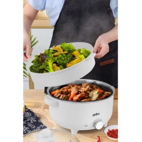Resim 700W Çok Fonksiyonlu Buharlı Pişirici, Güveç, Pilav, Çorba, Haşlama, 3l, Beyaz 