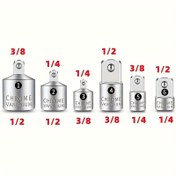 Resim 6 Soket Adaptörü Seti, Krom Vanadyum Çelik, Endüstriyel Anahtarlar, 1/2" ve 3/8" Sürücü, 1/4" Küçük, Alaşım Gövde, Otomotiv ve DIY Araçları İçin 