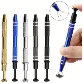 Resim Hightower 1 Adet Siyah Ic Çıkarma Aleti Dört Pençeli Elektronik Bileşen Çip Sökme Tamir Aracı 