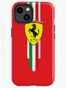 Resim izzytech Iphone 11 Uyumlu Kamera Ferrari Desenli Model Iç Kısmı Kadife 
