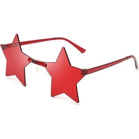 Resim Klassnum Pentagram Yıldız Şekilli Disko Gözlük - Cosplay Ve Moda Aksesuarımavi-griother51 Beyaz 