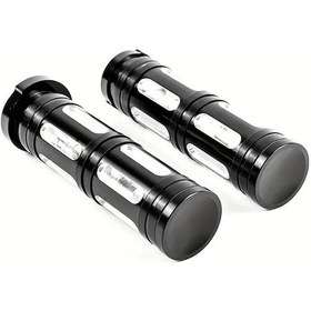 Resim Dashanshop 2 Adet Siyah 1 İnç 25mm Harley Dyna Sportster Cnc Tutma Kolu 