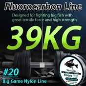 Resim Dayanıklı Fluorokarbon Nylon Olta İpi - Ultra Güçlü (1.87-39.0 KG), Isırık Dirençli, UV Dayanıklı, Hafıza Yok, Tuzlu/Su Ürünleri için, Turna Balığı, Alabalık, Marlin, Kılıçbalığı Gibi Büyük Avlar İçin - Şeffaf İp, Fluorokarbon Liderlerle Uyumlu, Pürüzsüz Döküm Yapısı 
