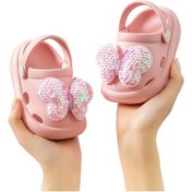 Resim Eternal Luck Kaymaz Yumuşak Tabanlı Fiyonklu Kız Çocuk Terlik Pembe 