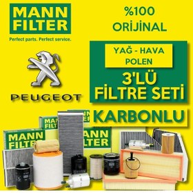 Resim Peugeot 207 1.4 Benzinli Mann Filtre Bakım Seti 