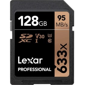 Resim Lexar 128GB Professinal 633X Sdhc Uhs-I 95MB/S Okuma 45MB/S Yazma C10 V30 U3 Hafıza Kartı 