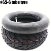 Resim 25.4 cm 80/65-6 Lastik İç Tüpü Kugoo M4 Quick 3 Zero 10x2.50/3.0 Yükseltme Lastik Parçaları - 4 Katmanlı Sentetik Kauçuk, Scooter Lastiği 