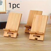 Resim Topshop1 Bamboo Masaüstü Telefon Tutucu Tüm Akıllı Telefonlar İçin Ofis Ve Şarj Düzenleyici Masaüstü Cep Telefonu Tutucu 1 Adet 