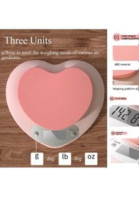 Resim Createtech Terazisi Tcherchi Tartısı, Pembe Mutfak Terazisi Kalpli Elektronik Akıllı Wp - Hassas Ölçüm İçin Mükemmel Seçim Çok Renkli 