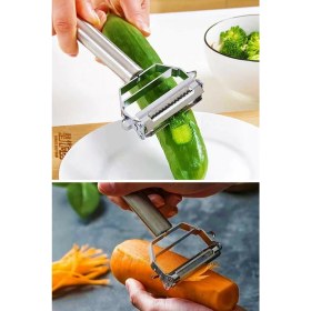 Resim Turbo Paslanmaz Kaliteli Tamamı Çelik Jülyen Soyacak Patates Sebze Meyve Şekillendirir 