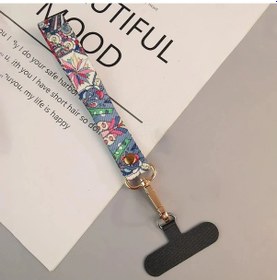 Resim Wsshe Retro Desenli Evrensel Telefon Kordonu - Crossbody Uzun Askı - Antikayıp Klip - Boyun Askısı Rose Gold 