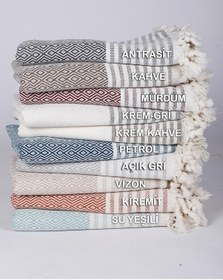 Resim Buldan İşi %100 Organik Pamuk Koltuk Örtüsü 170x210 Cm Koltuk Şalı Çekyat Kanepe Örtüsü 