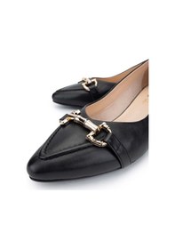 Resim Tamer Tanca Kadın Hakiki Deri Siyah Deri Topuklu Ayakkabı 1055 2469-1 Bn Ayk Sk24-25 Sıyah Dr Siyah 