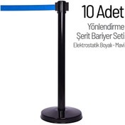 Resim İleri Trafik Yönlendirme Şerit Bariyer 10 Adet Set 