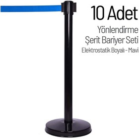 Resim İleri Trafik Yönlendirme Şerit Bariyer 10 Adet Set 