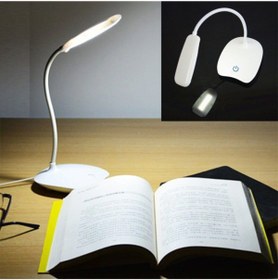 Resim TahTicMer Kitap Okuma Lambası Masa Lambası Akrobatik Desk Lamp Güçlü Led Işık Şarjlı Dokunmatik 