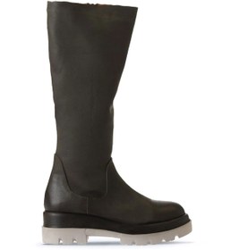 Resim Bueno Shoes Haki Deri Kadın Düz Çizme 01wv2906 