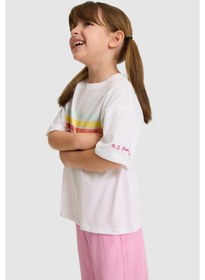 Resim U.s. Polo Assn. Kız Çocuk Beyaz Tişört 50325698-vr013 